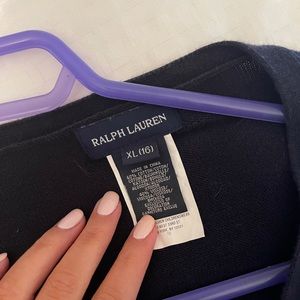 Kids Ralph Lauren navy blue cardigan